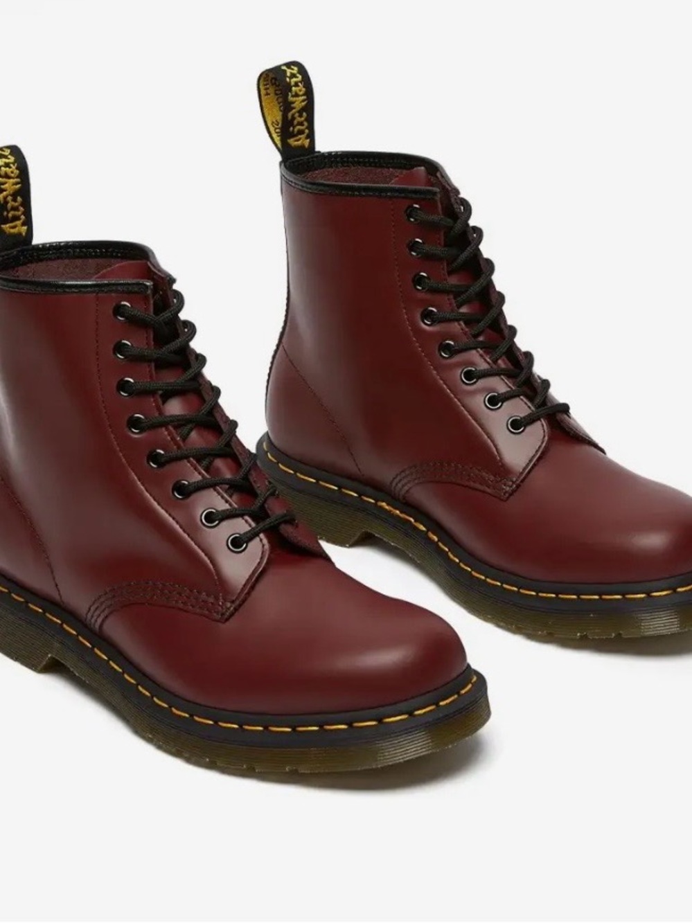 Dr. Martens Burgundy 1460 Smooth Leather Boots